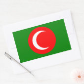 クルディスタン国旗（1922年～1924年、1925年） 長方形シール (封筒)