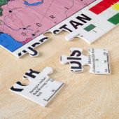 クルディスタン地図パズル独占的 ジグソーパズル (側面)