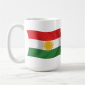 クルディスタン旗マグカップ コーヒーマグカップ (左)