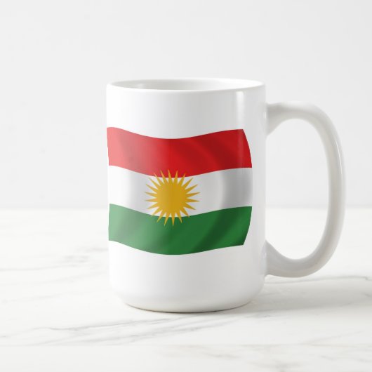 クルディスタン旗マグカップ コーヒーマグカップ (右)