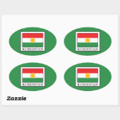 クルディスタン 楕円形シール (シート)