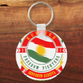 クルディスタンKURDISTANペシュメルガ自由戦士 キーホルダー (正面)