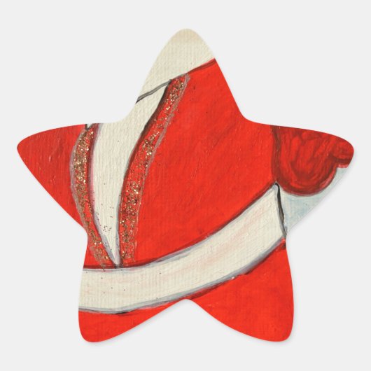 クルディッシュサンタ 星シール (正面)