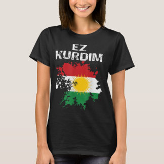 クルデンクルディスタンNewroz Kurdi国旗Biji Kurdis Tシャツ