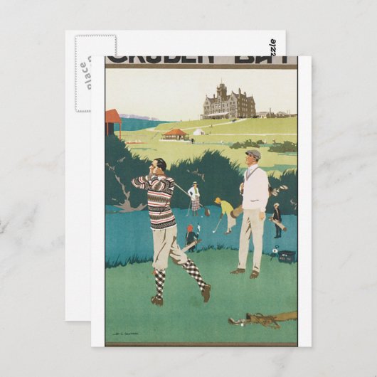 クルデン湾のヴィンテージのポスター ポストカード (正面/裏面)