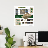 クルドの土地地図1992 ポスター (ホームオフィス)