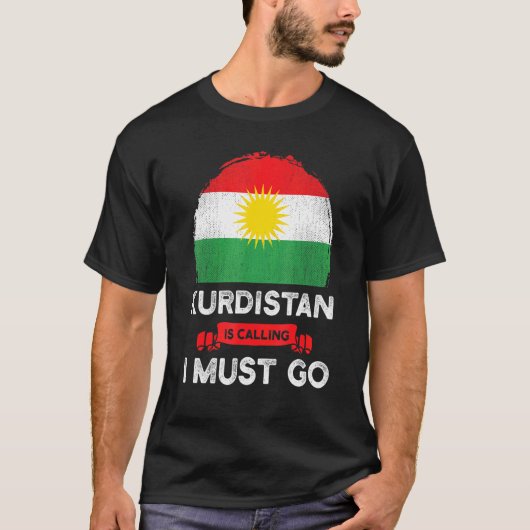 クルドスタンからの呼び声に答えて クルド人の遺産 ロ Tシャツ (正面)