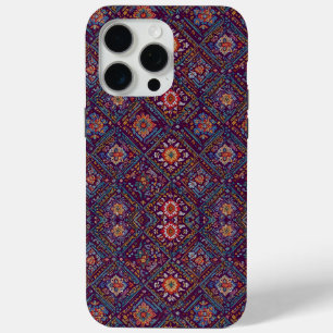 クルドモザイク フローラル パターン フォンケース iPhone 15 PRO MAXケース