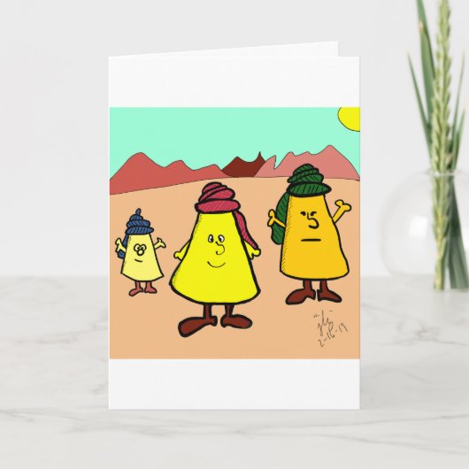 クルド人の誕生日カードからのハッピーバースデー サンキューカード (正面)