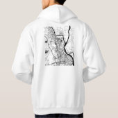 クルナ・バングラデシュ都市地図 パーカ (裏面)