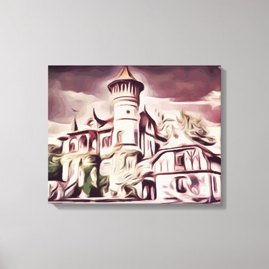 クルパーク城 キャンバスプリント (正面)