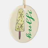 クルフィクルフィインディアンフードアイスクリームデザー凍っていト セラミックオーナメント (右)