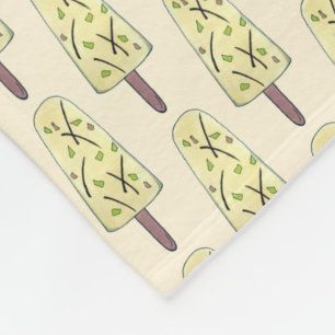 クルフィクルフィインディアンフードアイスクリームデザー凍っていト フリースブランケット