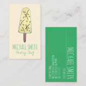 クルフィクルフィインディアンフードアイスクリームデザー凍っていト 名刺 (正面/裏面)