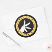 クルプトfmスタンプ…108.9.ストレートスルーヤ背骨 ラウンドシール (封筒)