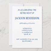 クルマの帆引退パーティー招待状 招待状 (裏面)