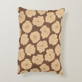 クルミの茶色のバロックバラ – シームレスなパターン。 アクセントクッション (裏面(縦))