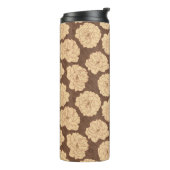 クルミの茶色のバロックバラ – シームレスなパターン。 タンブラー (回転左)