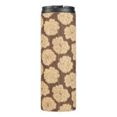 クルミの茶色のバロックバラ – シームレスなパターン。 タンブラー (裏面)