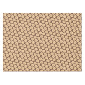 クルミの茶色のバロックバラ – シームレスなパターン。 テーブルクロス (正面(横))