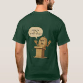 クルミよ、すべての人に住居を! Tシャツ (裏面)