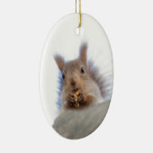 クルミを持つリス セラミックオーナメント (右)