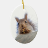 クルミを持つリス セラミックオーナメント (裏面)