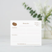 クルミブライダルシャワーレシピカード (スタンド正面)