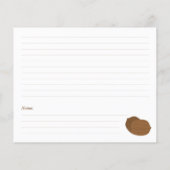 クルミブライダルシャワーレシピカード (裏面)