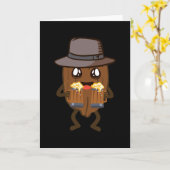 クルミ カード (黄色い花)