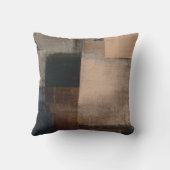 「クルミ」ニュートラル抽象芸術アート装飾用クッション クッション (裏面)