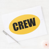 クルーのメンバー – イベントチームスタッフ 楕円形シール (封筒)