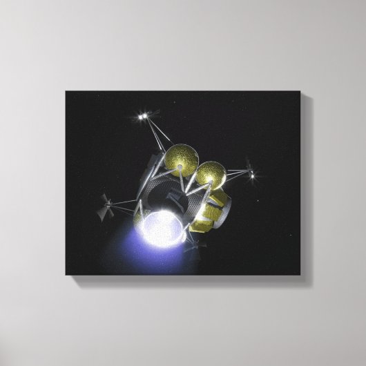 クルーの発破の概念 キャンバスプリント (正面)