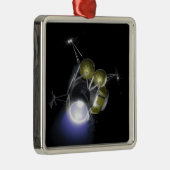 クルーの発破の概念 メタルオーナメント (右)