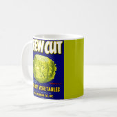 クルーカット野菜箱ラベル コーヒーマグカップ (正面左)