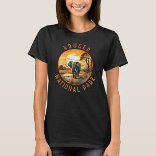 クルーガーナショナルパークサウスアフリカゾウレトロ Tシャツ