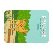 クルーガーナショナルパークセルバルトラベルアートヴィンテージ マグネット (横)