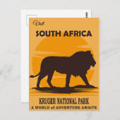 クルーガー国立公園の南アフリカを訪れよう。 ポストカード (正面/裏面)