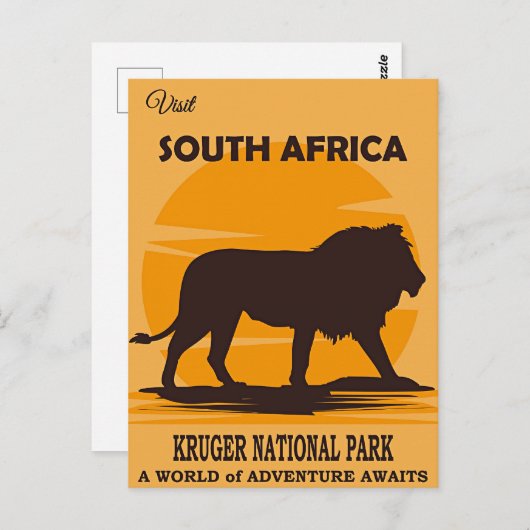 クルーガー国立公園の南アフリカを訪れよう。 ポストカード (正面/裏面)