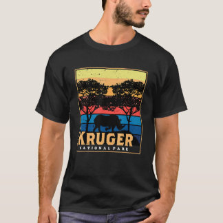 クルーガー国立公園サファリリノアフリカビッグファイブ Tシャツ