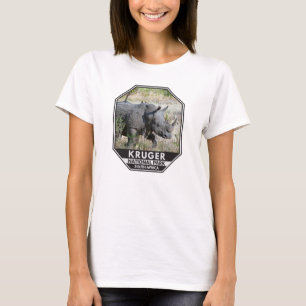 クルーガー国立公園南アフリカサイノウォーターカラー Tシャツ