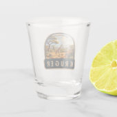 クルーガー国立公園南アフリカ共和国キリンヴィンテージ ショットグラス (裏面)