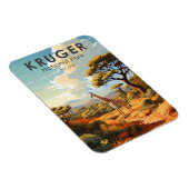 クルーガー国立公園南アフリカ共和国キリンヴィンテージ マグネット (右側)