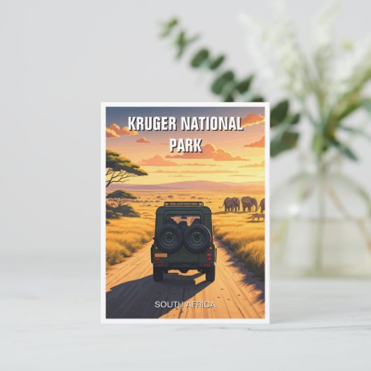 クルーガー国立公園南アフリカ ポストカード (スタンド正面)
