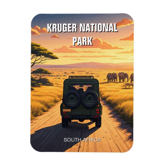 クルーガー国立公園南アフリカ マグネット (縦)