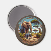 クルーガー国立公園南アフリカ マグネット (正面/裏面)