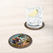 クルーガー国立公園南アフリカ ラウンドペーパーコースター (インサイチュ)