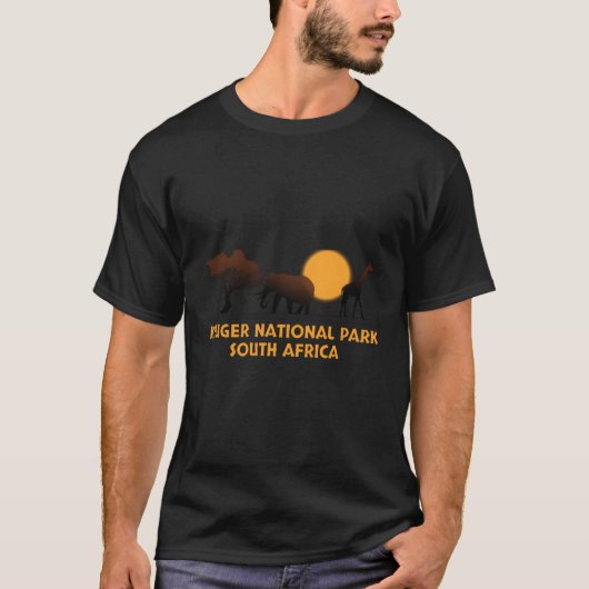 クルーガー国立公園南アフリカ Tシャツ (正面)