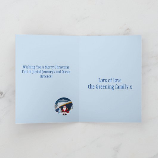 クルーサーズクリスマスクルージングクリスマスホリデークルーズ サンキューカード (内部)