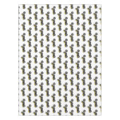 クルーザーのオートバイの漫画イラストレーション テーブルクロス (正面)